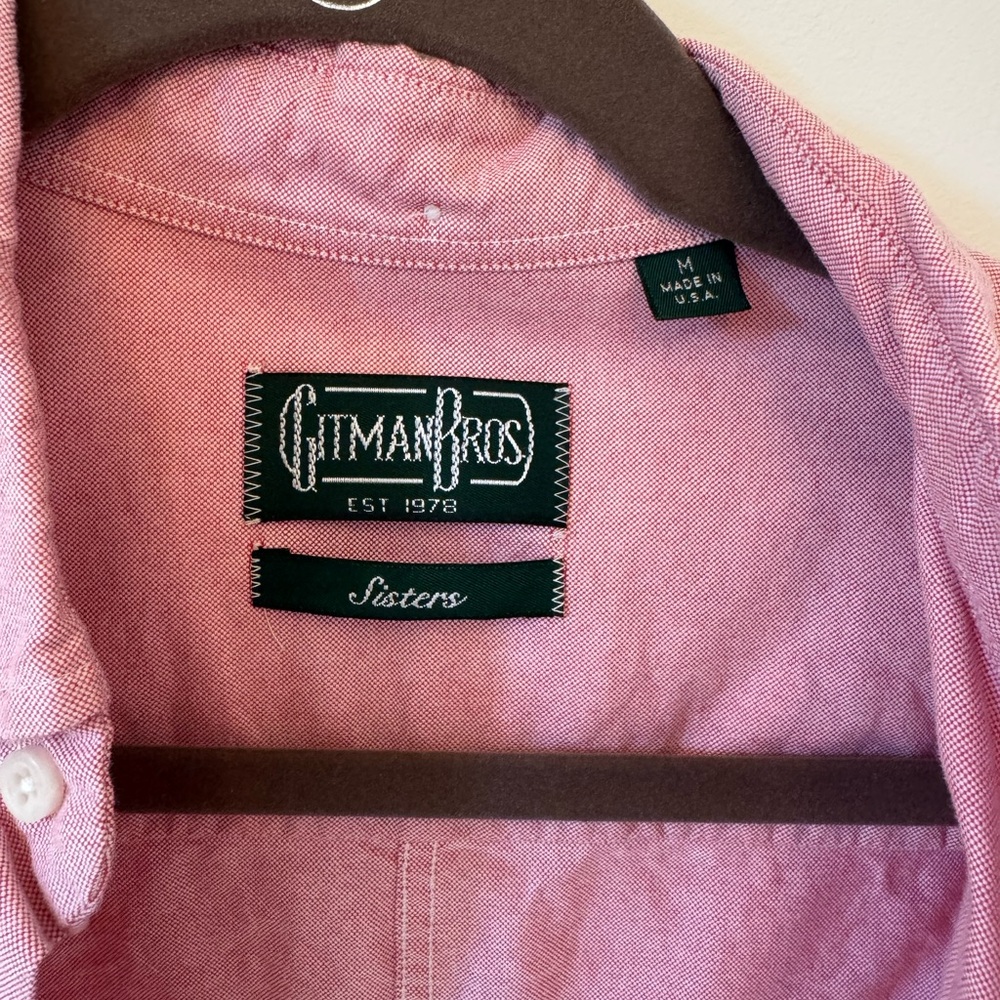 Gitman Bro’s “Sisters” Women’s button up, salmon/red color - Picture 3 of 4